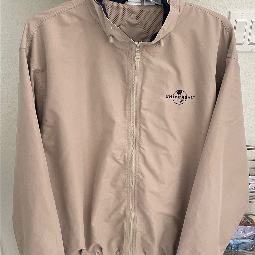 Universal Studios Tan Men's Hooded Windbreaker 2XL